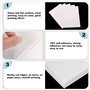 YBCCBY 40PCS Papier Autocollant Transparent 210*297mm Papier Autocollant Imprimante Papier Autocollant Jet d'Encre A4 Vinyle Imp