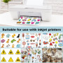 YBCCBY 40PCS Papier Autocollant Transparent 210*297mm Papier Autocollant Imprimante Papier Autocollant Jet d'Encre A4 Vinyle Imp