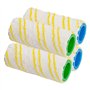 4 Pièces Brosse en Microfibre Rouleaux de Rechange Ensemble d'accessoires pour Nettoyeur de Sol Karcher FC3 FC3D FC5 FC7