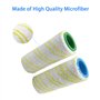 4 Pièces Brosse en Microfibre Rouleaux de Rechange Ensemble d'accessoires pour Nettoyeur de Sol Karcher FC3 FC3D FC5 FC7