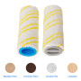 4 Pièces Brosse en Microfibre Rouleaux de Rechange Ensemble d'accessoires pour Nettoyeur de Sol Karcher FC3 FC3D FC5 FC7