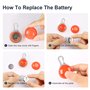 HOTERB Pendentif Lumineux Chien,LED lampe pour chien,6PCS Lumières de Sécurité Colorées pour Chien Chat pour Porte-clés Cyclisme