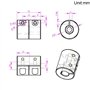 Zeberoxyz 2PCS Accouplement d'arbre 5mm à 8mm Joint en Alliage d'Aluminium 25mm Longueur 20mm Diamètre Connecteur Moteur Pas à P