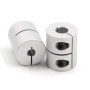 Zeberoxyz 2PCS Accouplement d'arbre 5mm à 8mm Joint en Alliage d'Aluminium 25mm Longueur 20mm Diamètre Connecteur Moteur Pas à P