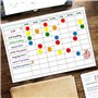 Chstarina Gommettes Autocollantes Rondes, 2 cm 30 Feuilles Auto-adhésifs de Points Étiquettes de Codage colorées pour Le Bureau,