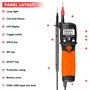 Testeur de Tension, Stylo Multimètre Numérique AC DC 600V, 2000 Comptes, Gamme Automatique, Testeur de Continuité de Diode de Ré