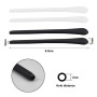 4 paires Silicone Lunettes Embouts Extrémités Antidérapants Noir et Blanc Confortable Souple Jambes de Lunettes en Métal en Sili