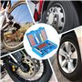 VMUTGA 58 Pièces Kit de Réparation de Pneus, Outils de Réparation de Pneus de Voiture Kit Meche Pneu Crevaison Voiture Kit Répar