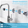 CRESZZLE Étagères de Douche sans Perçage en Acier Inoxydable, support douche, porte savon douche, etagere douche sans percage - 