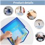 Ensemble de 6 chemises et pochette document plastique A4 : Extensibles, imperméables, transparentes. Idéales pour organisation, 