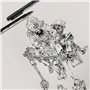 CRESZZLE Feutre noir, stylo feutre pointe fine, ensemble de 12 stylos de dessin professionnels, encre sans acide, résistants à l