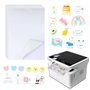 Pack de 20 feuilles A4 de papier autocollant à imprimer - papier autocollant imprimante pour imprimantes jet d'encre et laser