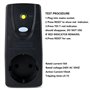 MeetUs Disjoncteur différentiel FI 10 mA 220-250 V 16A Pour appareils ménagers et outils, Noir