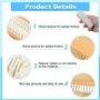 Brosse Daim Ensemble de 4 Pièces, Brosse Daim Chaussures& Nubuck Cuir, avec Brosse à Crinière de Cheval, 4 Côtés Brosse Nubuck P
