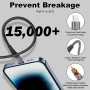 Câble iPhone USB C 2M/Lot de 2[Certifié Apple MFi], Câble Type-C vers Lightning Cable Chargeur iPhone Charge Rapide Nylon Cable 