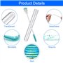 QINERSAW 40PCS Tube Mascara Vide, Diamant Tube De Cils Mascara Baguette Tube Vide Mascara Tubes Avec Cils Baguette Maquillage Br