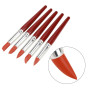 5 Pcs Lot de pinceaux Embout en Caoutchouc pour Modelage Sculpture d'Argile Poterie, Mise en Forme à découper Wipe Out Outil (Ro