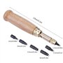 Outil de Perforation pour Cuir Couture Poinçon Automatique Perforateur de Ceinture avec Tête de Frappe Embouts 1.5/2/2.5/3/3.5/4
