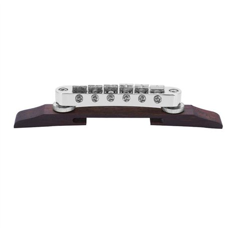 chevalet en palissandre accessoire pour instrument de musique guitare jazz de type LP(Silver)