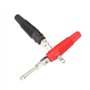 Fiches bananes,Akozon Lot de 10 4 mm P3008 plastique nickelé noir rouge fiches Bananes pour Haut-parleurs, écran Murale, système