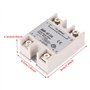 Relais à Semi-Conducteurs Monophasé DC-AC SSR-40DA 40A Tension d'Entrée 3-32V DC Tension de Sortie 24-380V AC