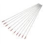 Electrode de Tungstène TIG Soudure Electrode de Thorium-tungstène 2% Thorium, pour Machine de Soudure Tig, WT20, Rouge (2.4mm*15