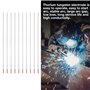 Electrode de Tungstène TIG Soudure Electrode de Thorium-tungstène 2% Thorium, pour Machine de Soudure Tig, WT20, Rouge (2.4mm*15