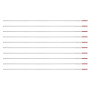 Electrode de Tungstène TIG Soudure Electrode de Thorium-tungstène 2% Thorium, pour Machine de Soudure Tig, WT20, Rouge (2.4mm*15