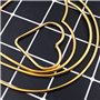 WANGCL Lot de 8 anneaux en métal macramé en forme de cœur pour loisirs créatifs (4 tailles)