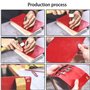 QIMEI-SHOP Kit Outils Perforatrice 4mm DIY Outils de Couture de Poinçon de Trou en Cuir En Acier Craft Laçage Coudre Ciseau Set 