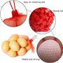 Sac en Filet en Plastique, 200 Pièces Sac en Filet Réutilisable, Maille D'emballage de Fruits et Légumes pour Sac de Filet D'oeu
