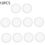 Lot de 10 flûtes de kazoo blanches - Membrane transparente - 18 mm - Accessoires pour instruments à vent