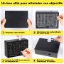 Tirelire en Bois avec marqueurs Autocollants, Tirelire Réutilisable avec, Tirelire avec Chiffres à Cocher,Tirelire avec Compteur