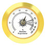 Hygromètre de rechange pour cave a cigares - φ 38mm - Or - Alliage rond - Moniteur précis - Humidor - Hygromètre - Valise de gui