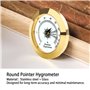 Hygromètre de rechange pour cave a cigares - φ 38mm - Or - Alliage rond - Moniteur précis - Humidor - Hygromètre - Valise de gui