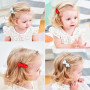 JOYOYO 50 pièces Barrettes bébés filles Ruban complet recouvert, Petites pinces à cheveux Craft de 2 pouces pour les cheveux fin