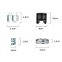 Madlife Garage Kit de réparation de crémaillère de direction 32106891974 pour F20 F21 F30 F32 F31 F36 F48 F25 Série F 1 2 3 4 X1
