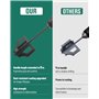 Venussar Mèche Jardin Tarière φ7.6 cm Tariere pour Perceuse Forets de Jardin en Spirale Jardin Foreuse Rapidement Creuser des Tr