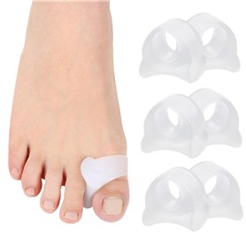 Lot de 12 séparateurs d'orteils en gel pour homme et femme - Pour redresser les orteils - Correction des oignons - Marteau d'ort