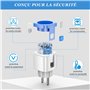 SURFOU Prise Connectée Mesure Consommation Type E, Compatible avec Alexa, Google Home et SmartThings, Prise Connectée Wifi Progr
