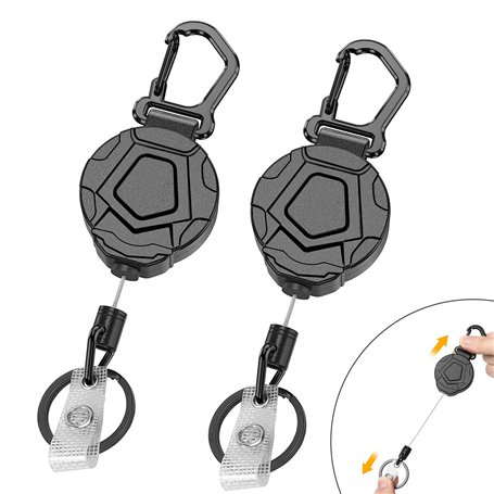 SURFOU Porte Clef Badge Enrouleur