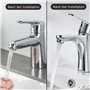 SURFOU Mousseur Robinet Cuisine, Lot De Dix Embout Mitigeur Lavabo Salle De Bain À Visser M24 Economiseur Aérateur D'eau Pour Fa
