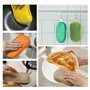 éponges Vaisselle Lavable, Lot de 3 éponges Vaisselle reutilisable eponges, idéal pour poêles Pots, Microfibre antibactériennes 