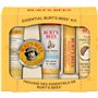 Coffret Cadeau Essentiel Burt’s Bees, 5 produits de voyage - Crème nettoyante en profondeur, Baume pour les mains, Lotion pour l