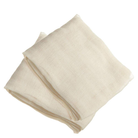 FOGAWA 2pcs Toile à Fromage Gaze de Coton 95x95 cm Chiffons en Mousseline Alimentaire Cuisine Filtrer Pulpe Non Blanchie Étamine