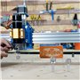 SpeTool Fraise Bol et Plateau de Fraise Defonceuse 8mm Fraise CNC Diamètre de coupe de 25mm Fraise à Rainure Ronde Outils à Bois