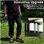 Chaussures Cloutées Aérateur de Gazon - Pointes Acier & Système à Ressort - Aérateur Pelouse avec Velcro Réglable - Idéal pour A