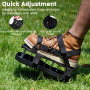 Chaussures Cloutées Aérateur de Gazon - Pointes Acier & Système à Ressort - Aérateur Pelouse avec Velcro Réglable - Idéal pour A