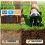 Chaussure à Pointe regréage Professionnelle, idéale pour l'aérateur Gazon, Le décompactage du Sol et Le Jardinage, Compatible av