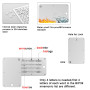 GanKe Crypto Steel Bitcoin Wallet, Cold Storage, Cold Hardware Wallet pour Crypto, Prend en Charge jusqu'à 24 Mots